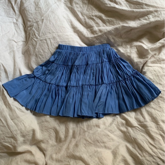Blue Ruffle Skirt - Picture 2 of 6